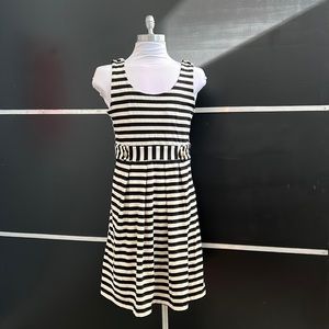 Black and Off White Striped Forever 21 Dreas